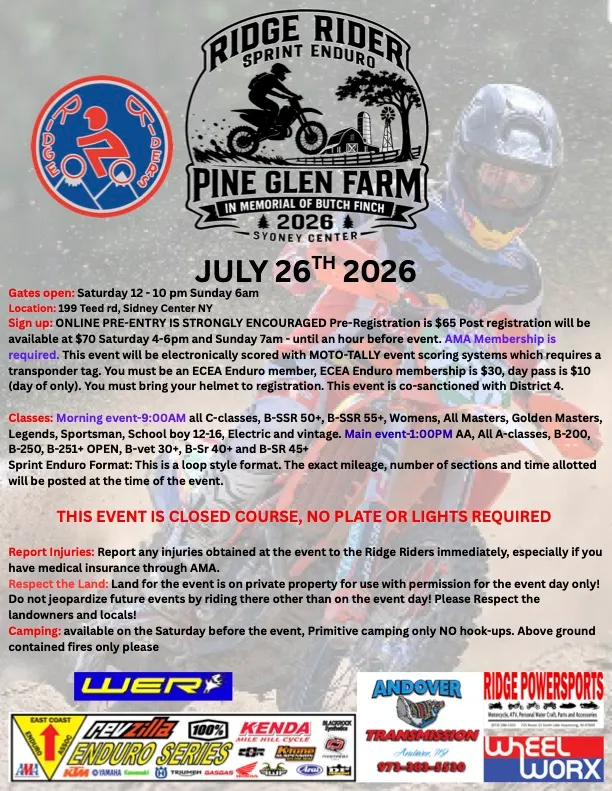 Pine Glen Farm Enduro 