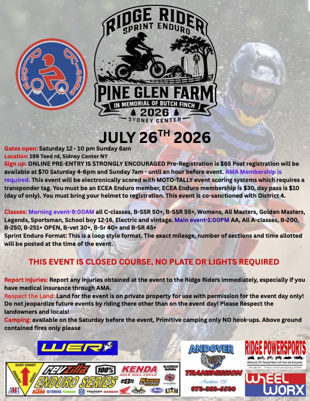 Pine Glen Farm Enduro 