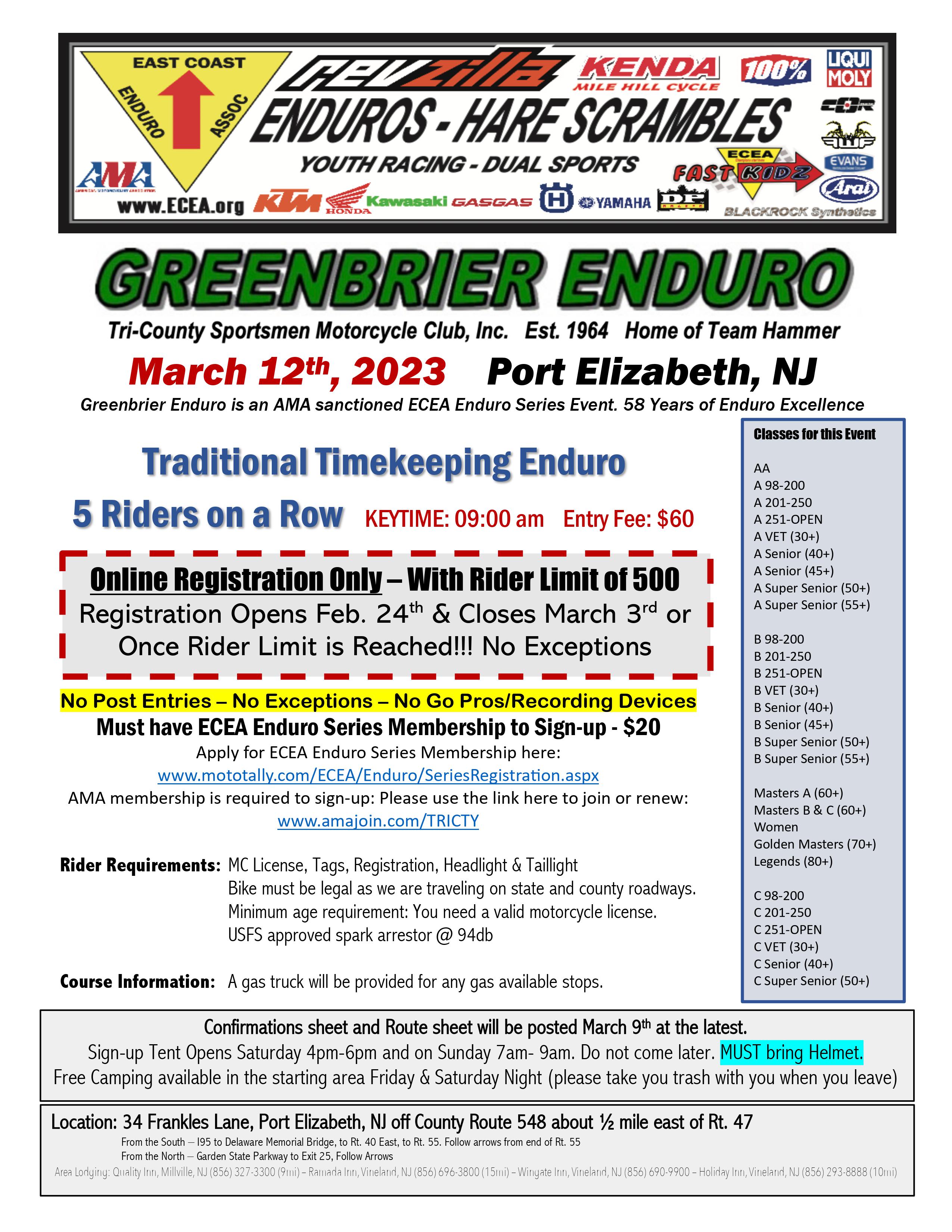 Greenbrier Enduro
