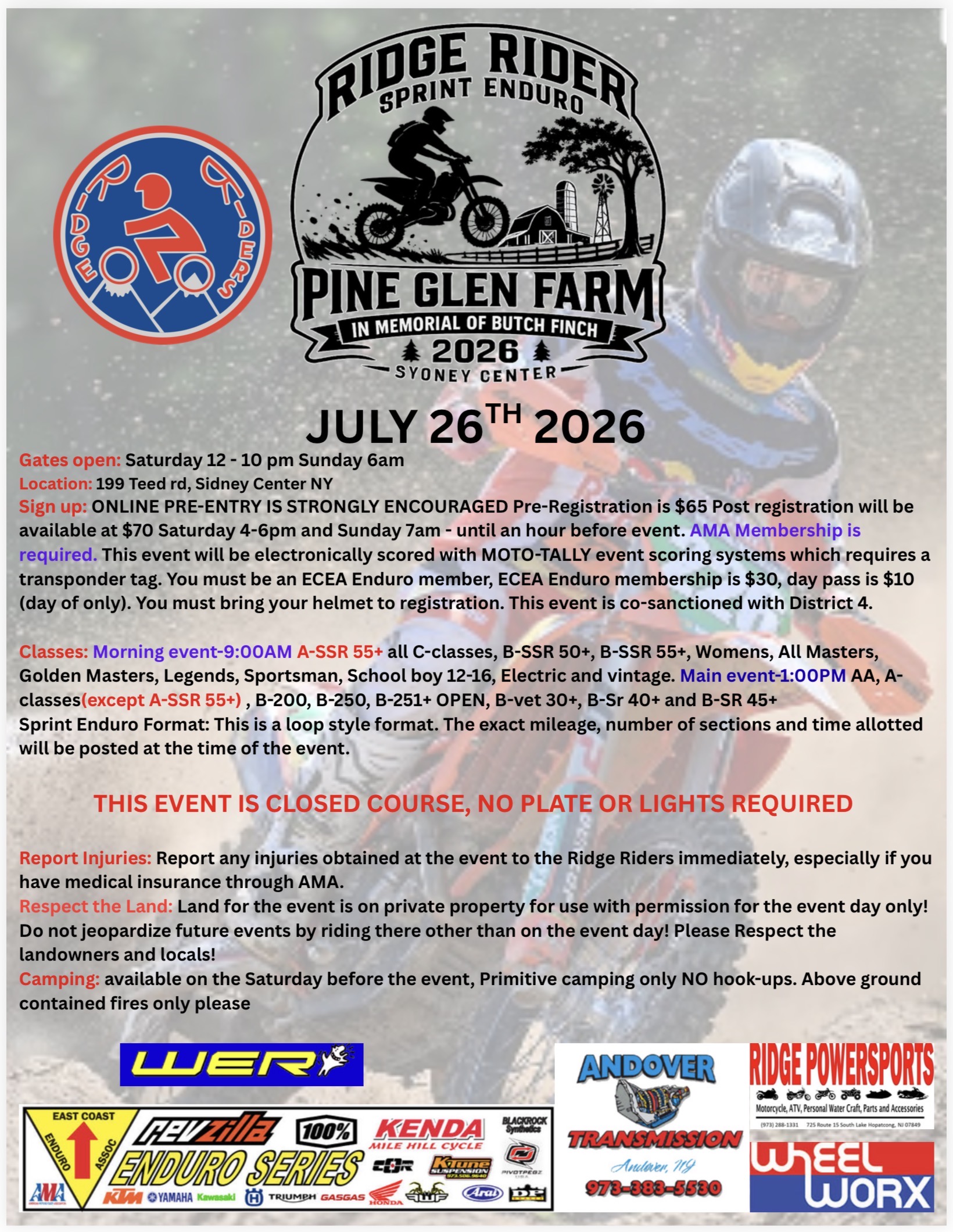 Pine Glen Farm Enduro 