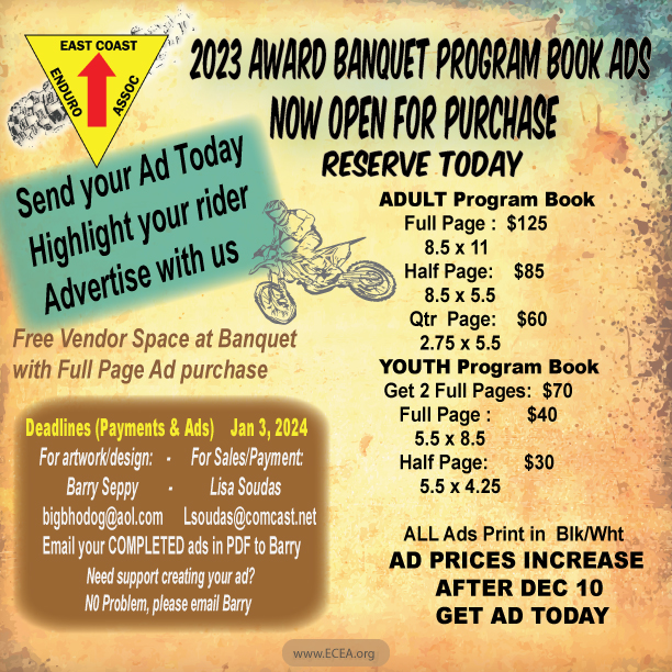 2023 Banquet Program Book Ads are on sale