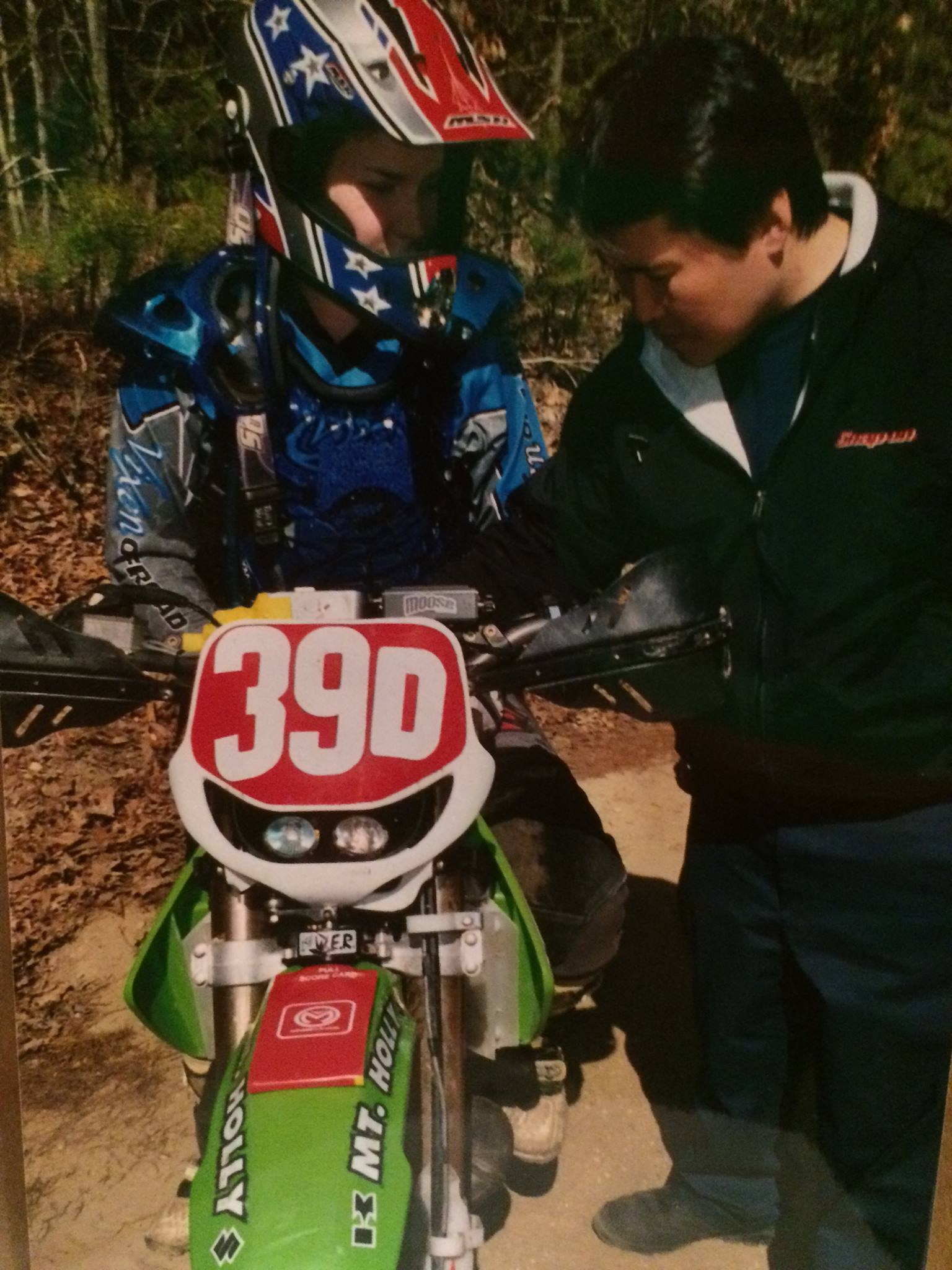 Lissa Adalkimov with her husband, Rob preparing for a race